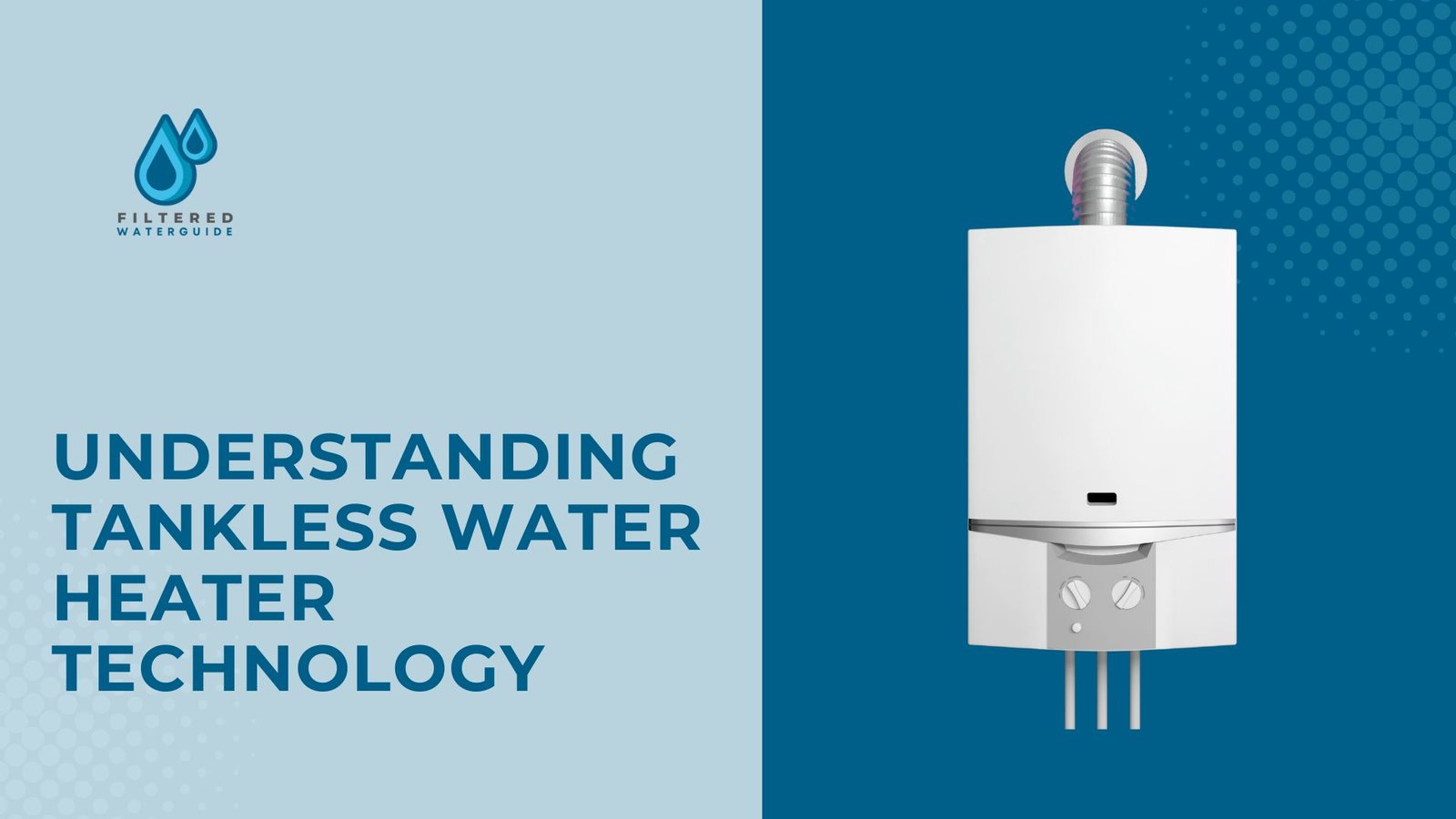 Tankless water heaters explained with a compact design and control panel, highlighting energy efficiency.