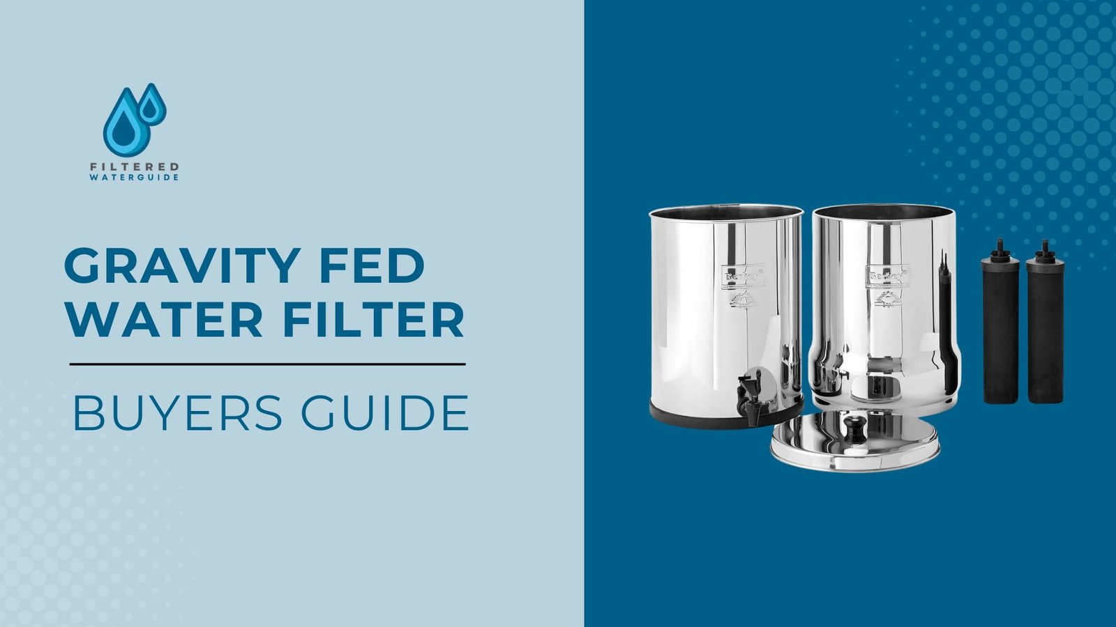 Best gravity filters guide featuring polished stainless steel units with advanced filtration components.