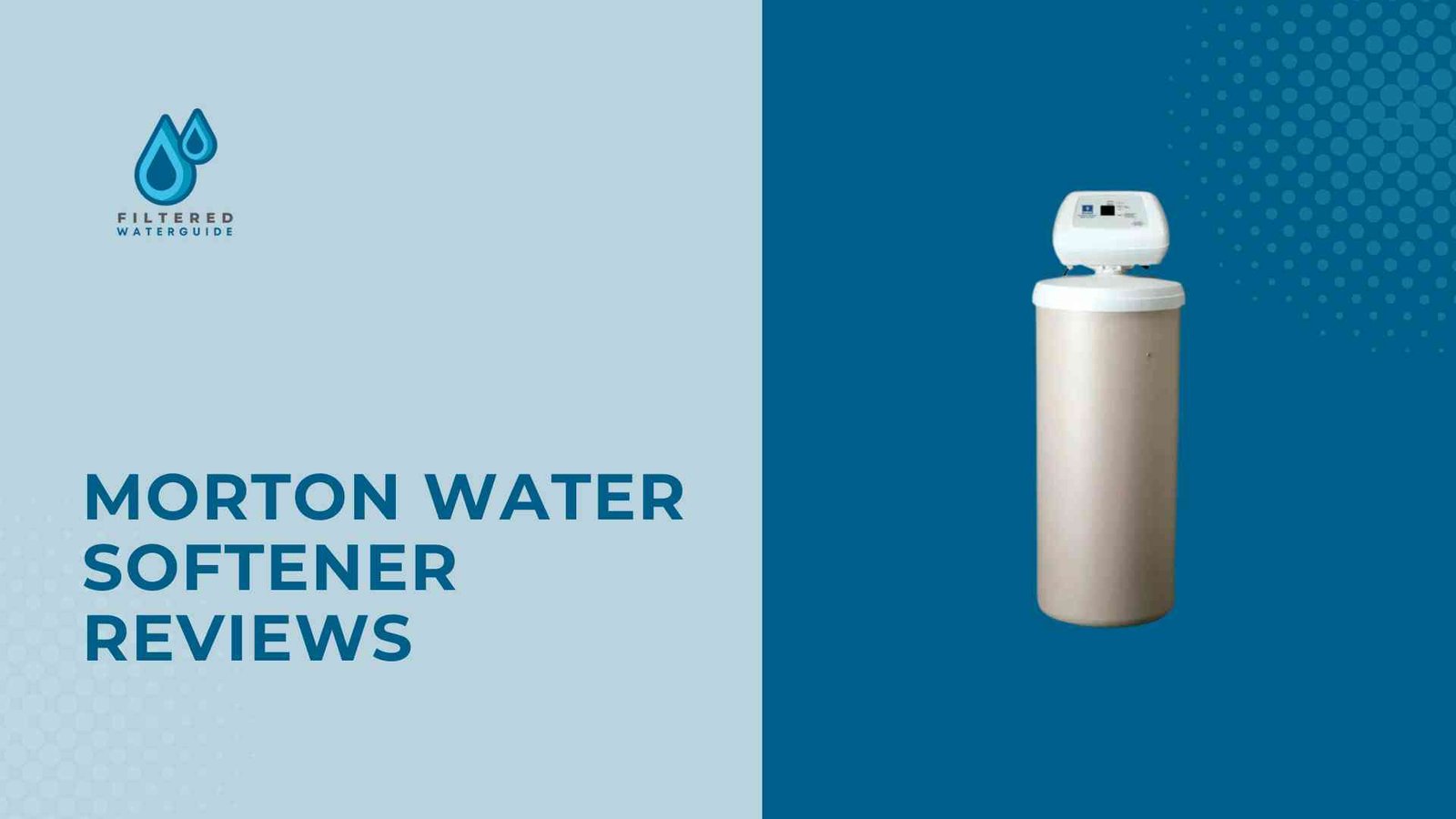 Best Morton water softeners review featuring sleek modern design and advanced water filtration system.