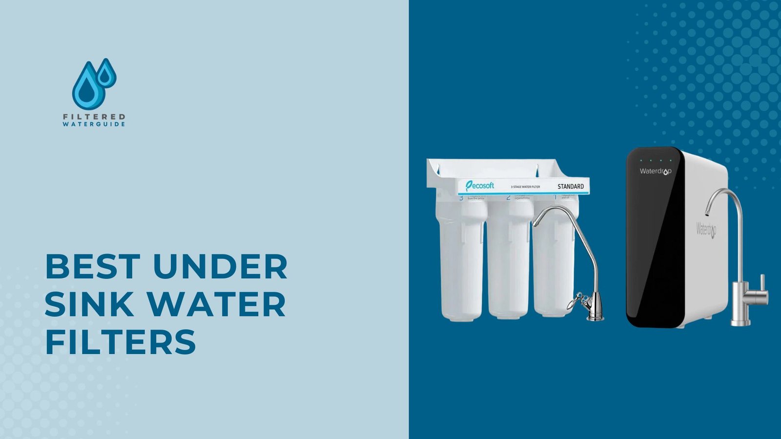 Best under sink filters showcasing contemporary and traditional designs with Filter Authority branding.