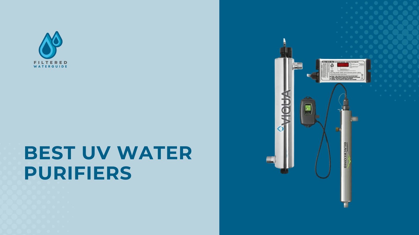 Best UV water purifiers featuring sleek designs, large and compact models, and electronic control system.