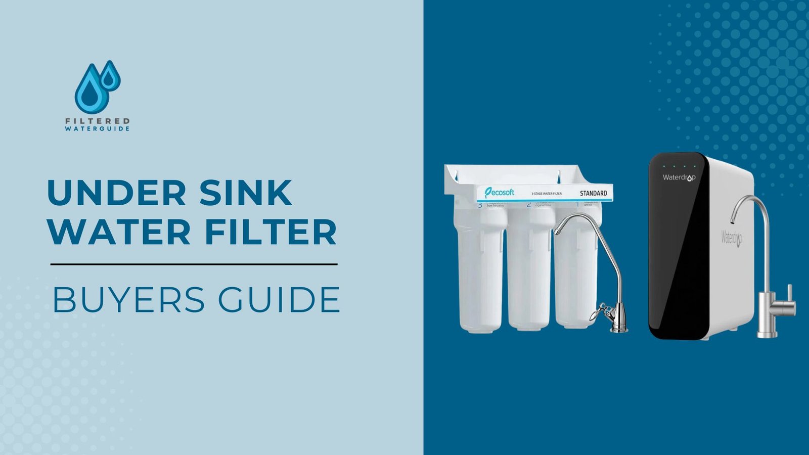 Under sink water filter comparison guide featuring modern designs for compact kitchen efficiency and installation.