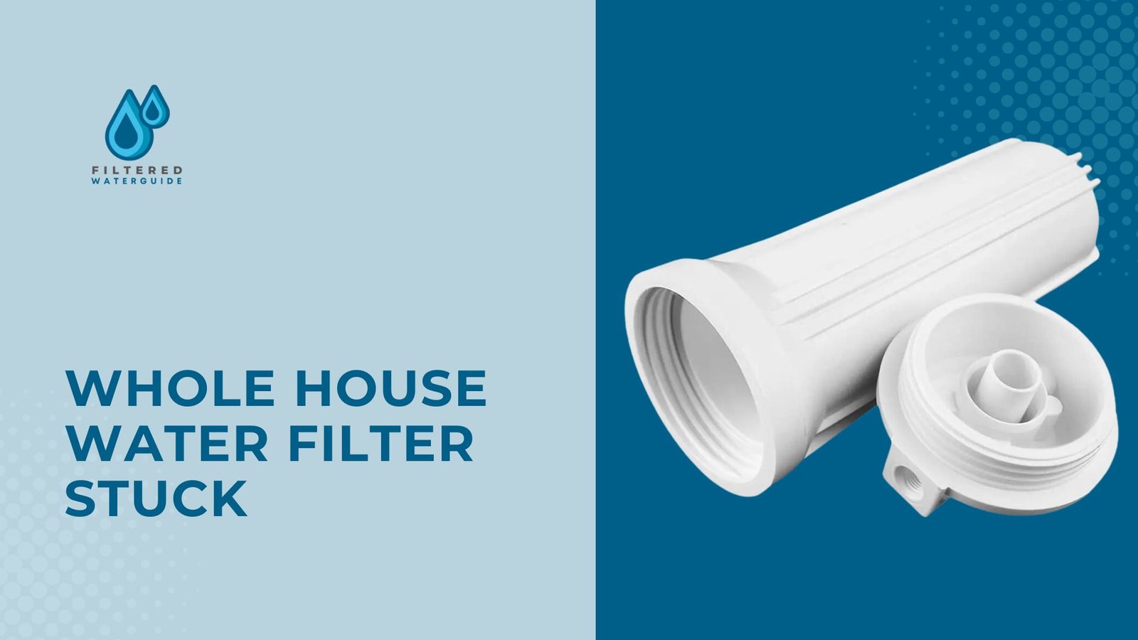 Fix your stuck filter fast with efficient whole house water filtration featuring sleek design elements.