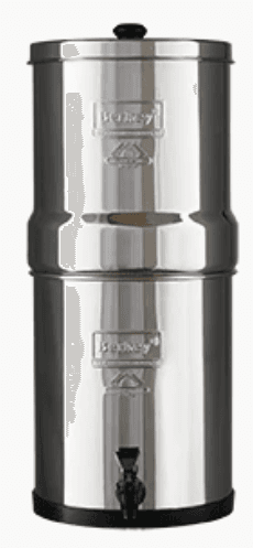 Best water filters stainless steel Berkeley countertop filter with sleek design and ergonomic spigot.
