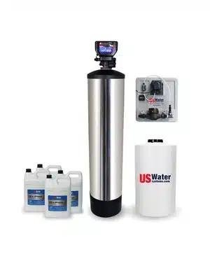 Best Whole House Water Filters Matrixx Infusion system featuring stainless steel tank with electronic control panel.