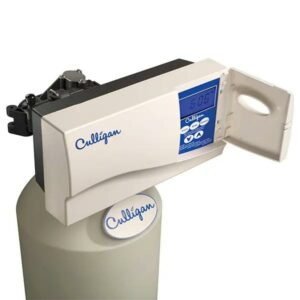 Culligan water softener Culligan Gold model featuring sleek design with digital controls and durable tank.