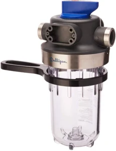 Culligan WH-HD200-C household water filtration system with transparent chamber and ergonomic handle.