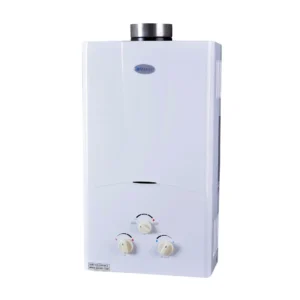 Marey Tankless Water Heater GA10L features a sleek design with temperature controls and compact size for versatile installation.