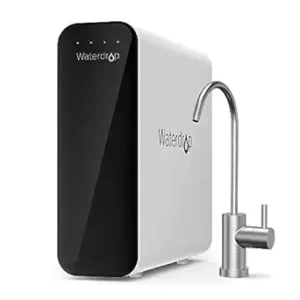 Waterdrop Filters Ultra Filtration TSU System features sleek design and compact water filtration unit with faucet.