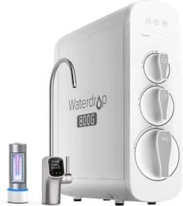 Waterdrop G3 Reverse Osmosis system featuring sleek design, advanced filtration, and digital monitoring faucet.