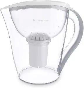 Ph Restore Alkaline Water Filter Pitcher features clear design, ergonomic handle, and easy-replace filter.