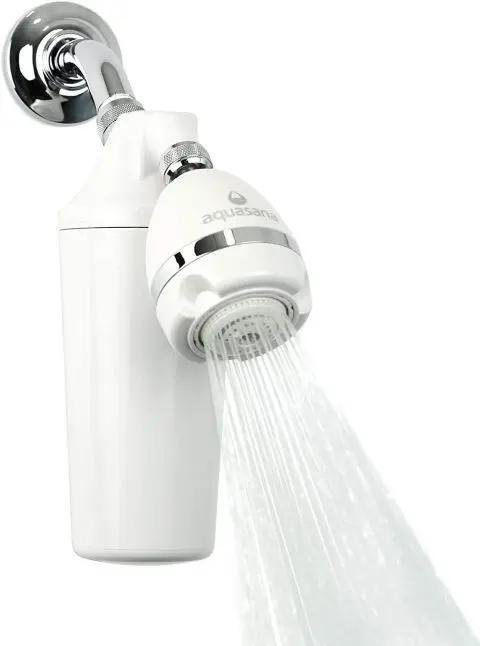 Shower Head Filters Aquasana Premium close-up showcasing advanced water filtration and sleek modern design.