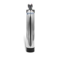 Springwell Futuresoft FS4 sleek stainless steel water filtration unit with advanced control valves for residential use.