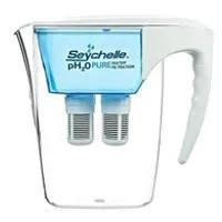 Water Filter Pitcher by Seychelle with pH2O PURE filtration for clean, alkaline-enhanced drinking water.